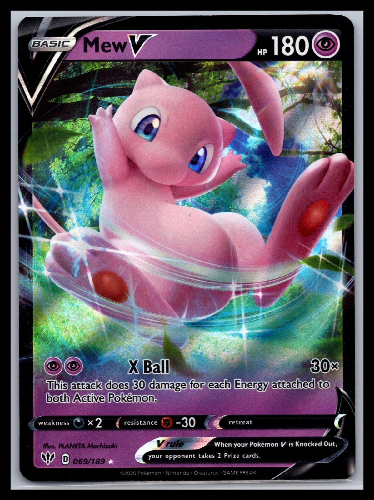 Mew V - #069/189 - SWSH03: Darkness Ablaze