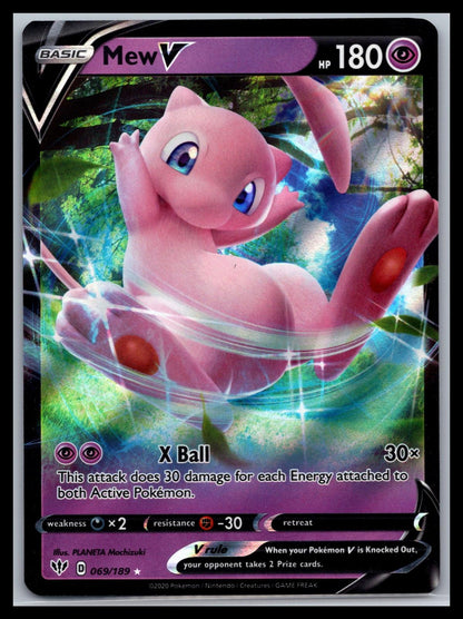 Mew V - #069/189 - SWSH03: Darkness Ablaze