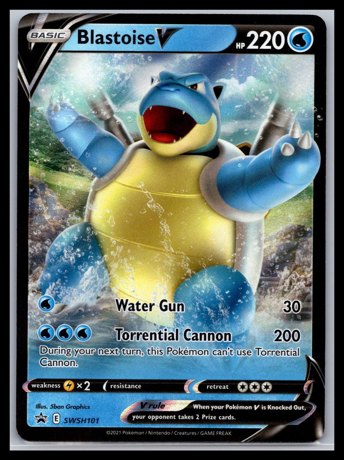 Blastoise V - #SWSH101 - SWSH: Sword & Shield Promo Cards