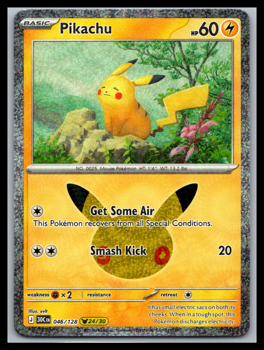 Pikachu - #046/128 - ME: 30th Celebration