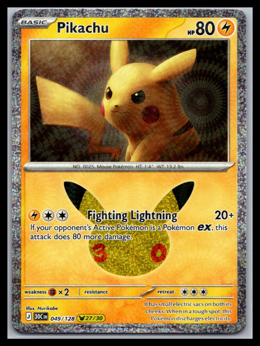 Pikachu - #049/128 - ME: 30th Celebration
