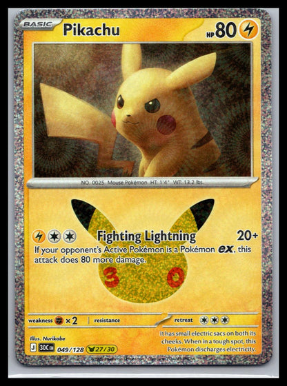 Pikachu - #049/128 - ME: 30th Celebration