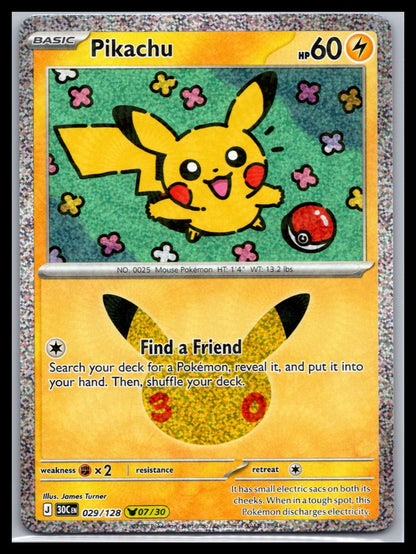 Pikachu - #029/128 - ME: 30th Celebration