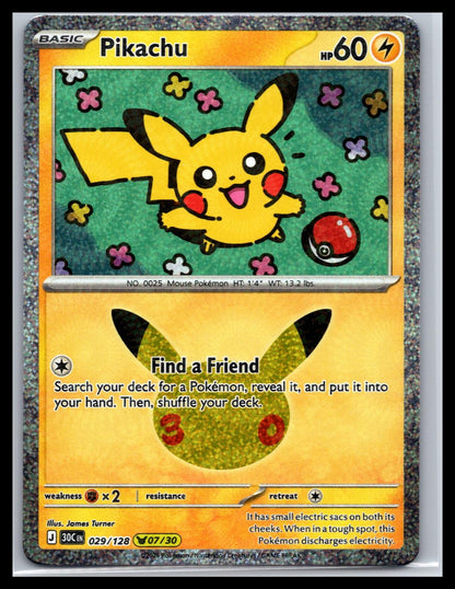 Pikachu - #029/128 - ME: 30th Celebration