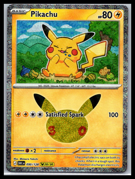 Pikachu - #050/128 - ME: 30th Celebration