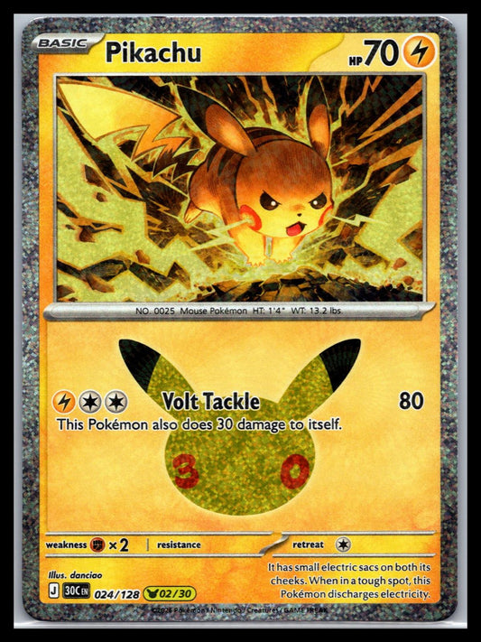 Pikachu - #024/128 - ME: 30th Celebration