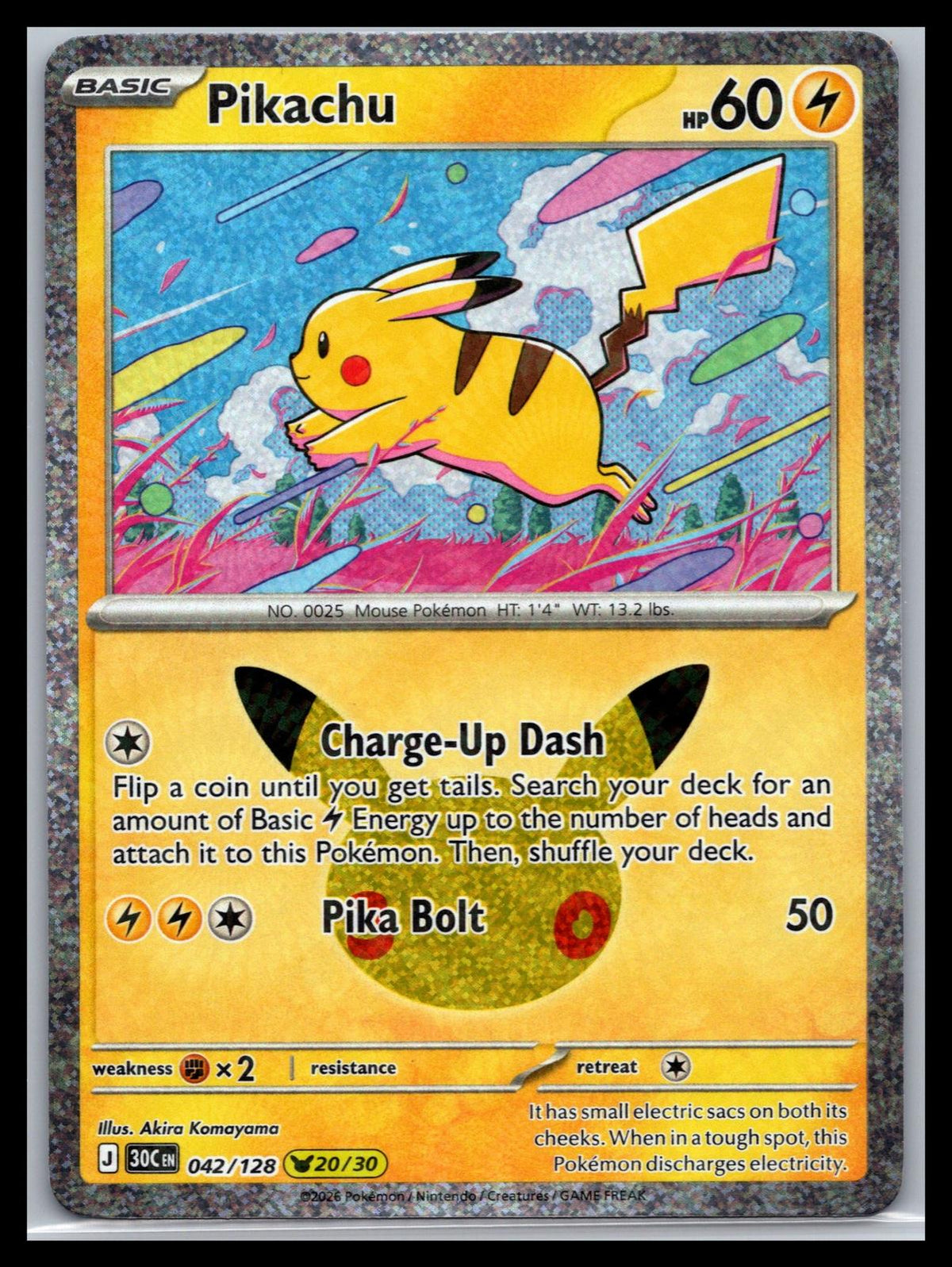 Pikachu - #042/128 - ME: 30th Celebration