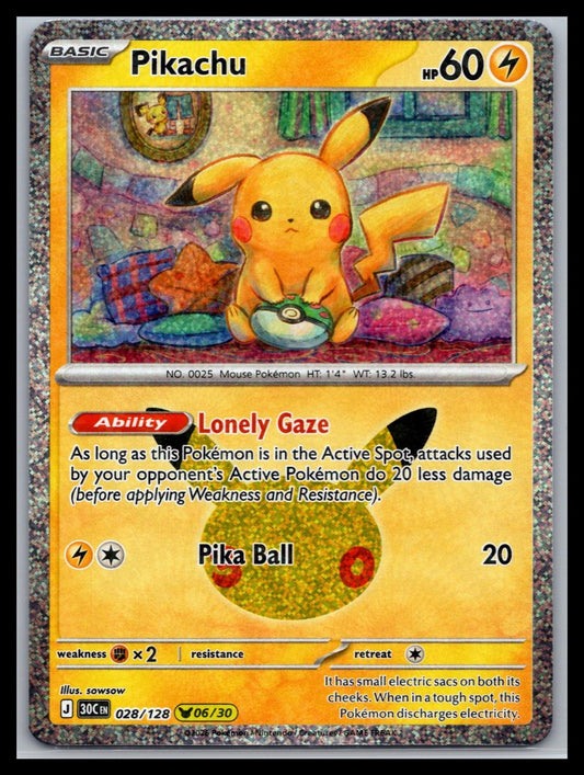 Pikachu - #028/128 - ME: 30th Celebration