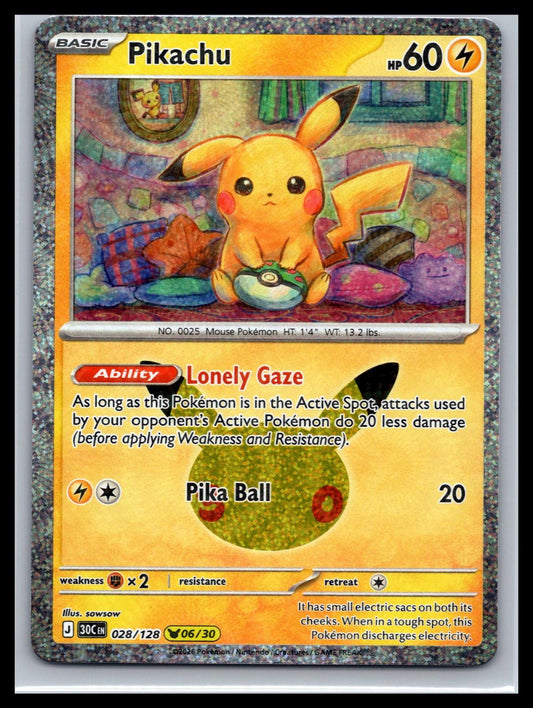 Pikachu - #028/128 - ME: 30th Celebration
