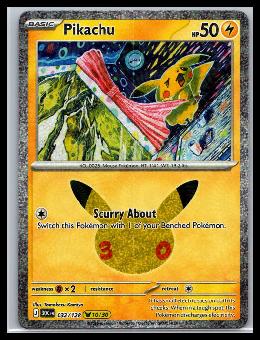 Pikachu - #032/128 - ME: 30th Celebration