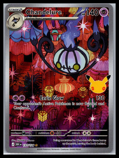 Chandelure - #137/128 - ME: 30th Celebration