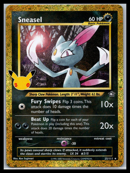 Sneasel - #25/111 - ME: 30th Celebration Classic Collection