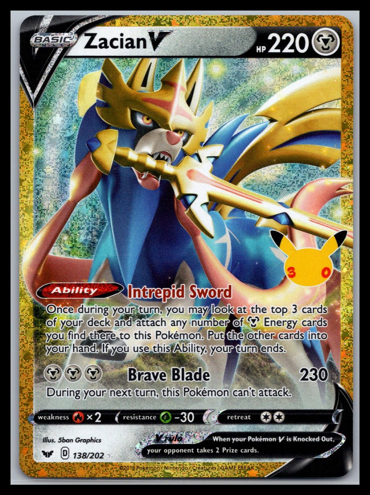 Zacian V - #138/202 - ME: 30th Celebration Classic Collection