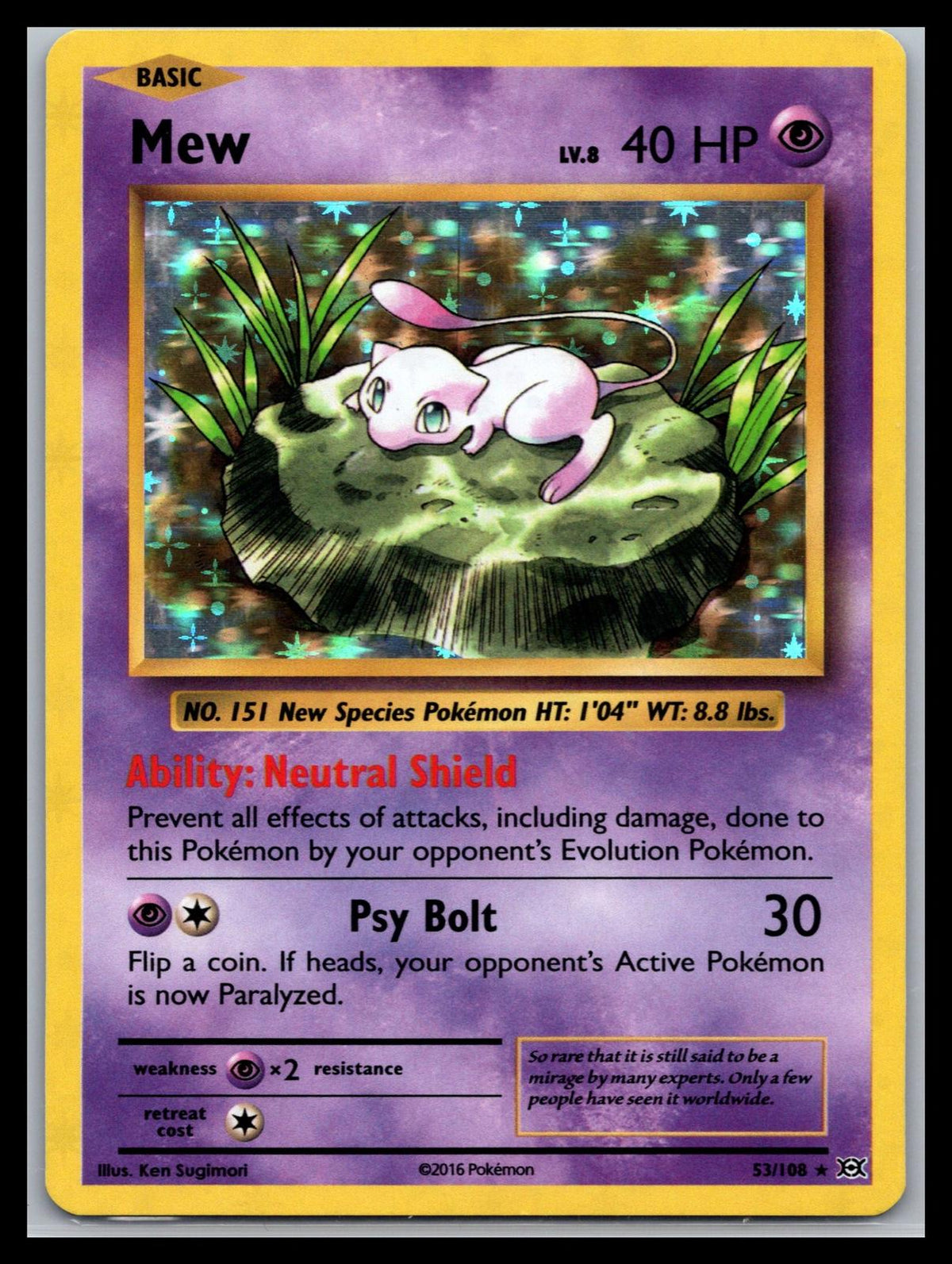 Mew - #53/108 - XY - Evolutions