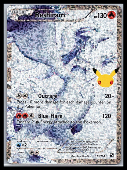 Reshiram - #113/114 - Celebrations: Classic Collection