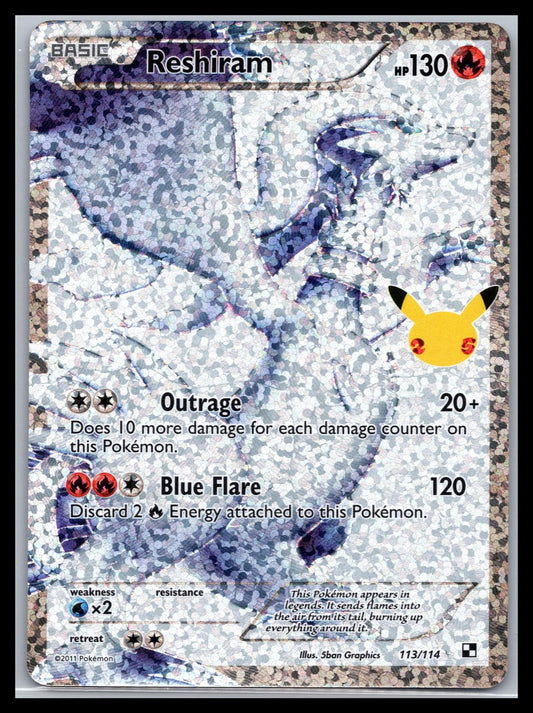 Reshiram - #113/114 - Celebrations: Classic Collection