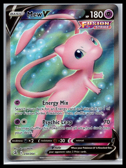 Mew V (Full Art) - #250/264 - SWSH08: Fusion Strike