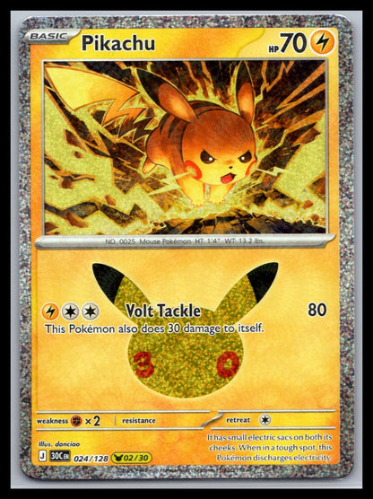 Pikachu - #024/128 - ME: 30th Celebration