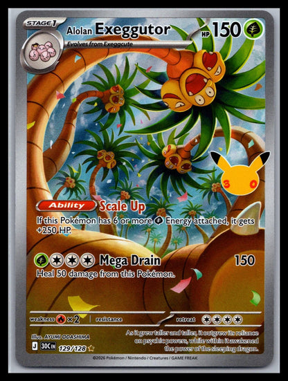 Alolan Exeggutor - #129/128 - ME: 30th Celebration