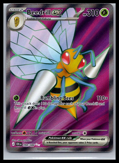 Beedrill ex - #098/086 - ME04: Chaos Rising