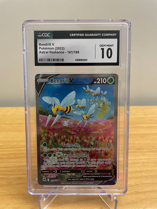 CGC GEM MINT 10 Beedrill V (Alternate Full Art) - SWSH10: Astral Radiance (SWSH10)