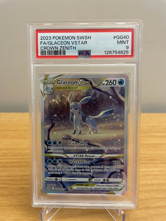 PSA MINT 9 Glaceon VSTAR - Crown Zenith: Galarian Gallery (CRZ:GG)