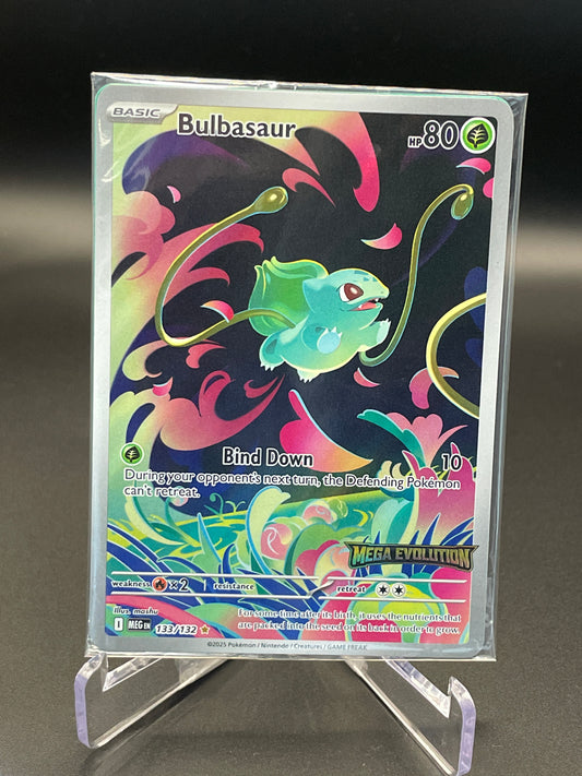 Bulbasaur - 133/132 (Mega Evolution Stamped) - Miscellaneous Cards & Products (MCAP) SEALED Promo