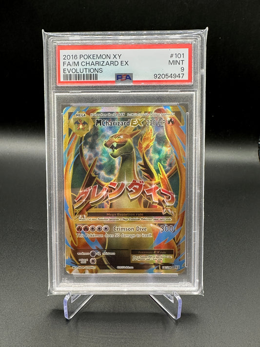 PSA 9 MINT Charizard EX (Full Art) - XY - Evolutions (EVO) 101/108 / Ultra Rare