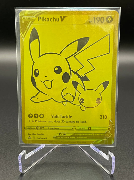 Pikachu V - SWSH145 - SWSH: Sword & Shield Promo Cards (SWSD) SEALED