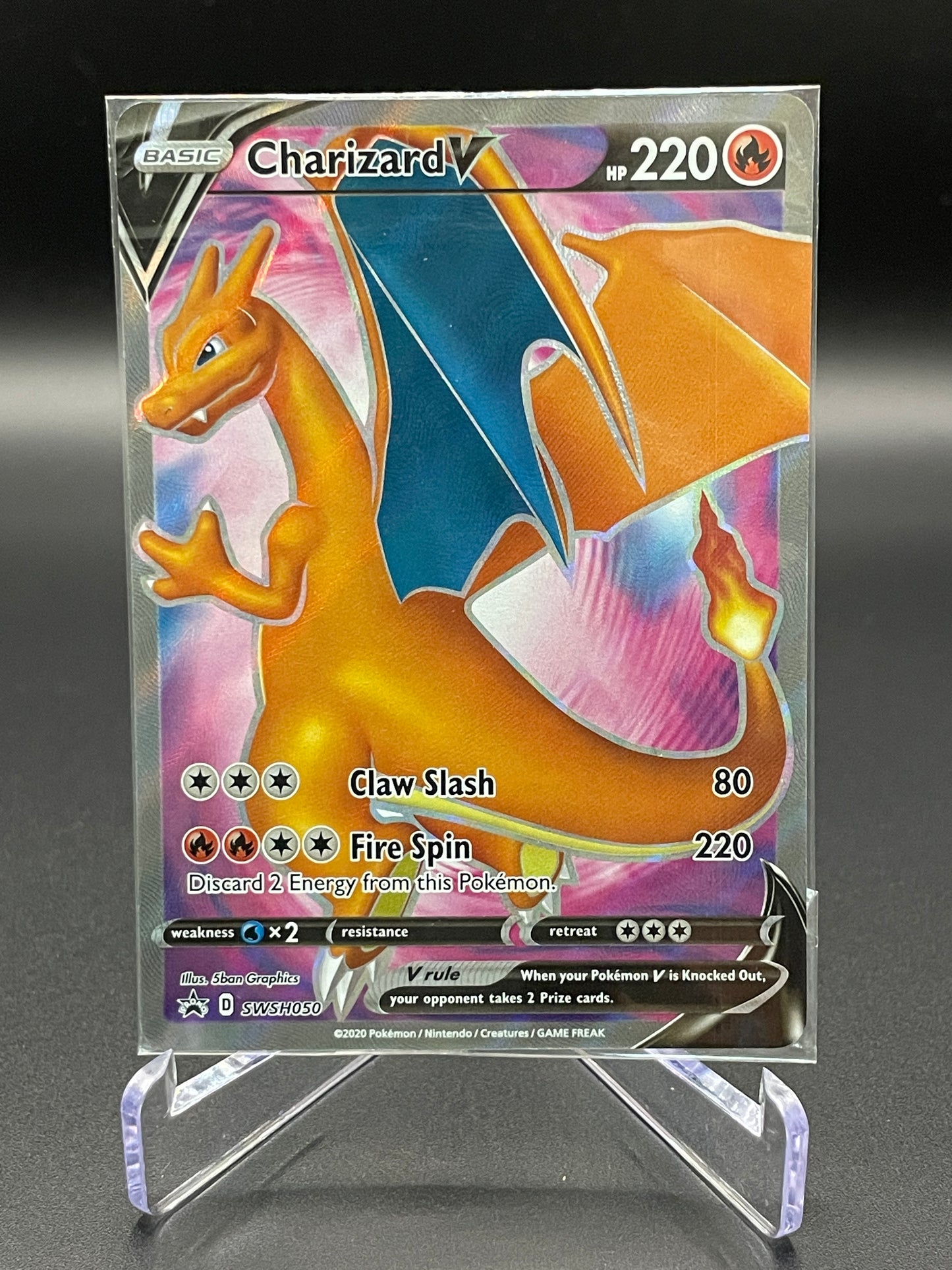 Charizard V - SWSH050 - SWSH: Sword & Shield Promo Cards (SWSD) SEALED
