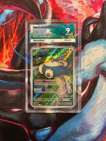 ACE 9 MINT Snorlax - 051 (Pokemon Center Exclusive) - SV: Scarlet & Violet Promo Cards (SVP)