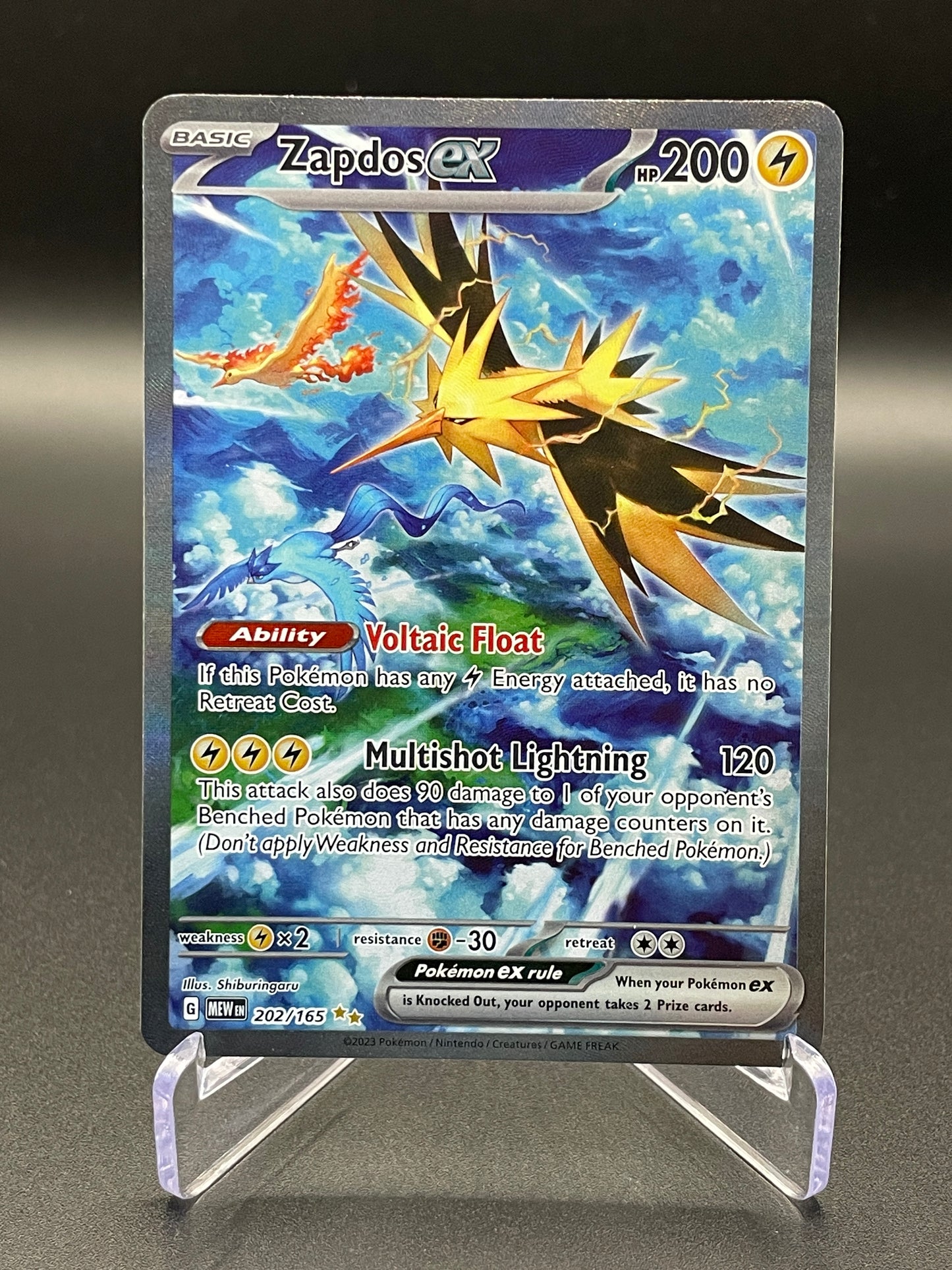 Zapdos ex - 202/165 - SV: Scarlet & Violet 151 (MEW)