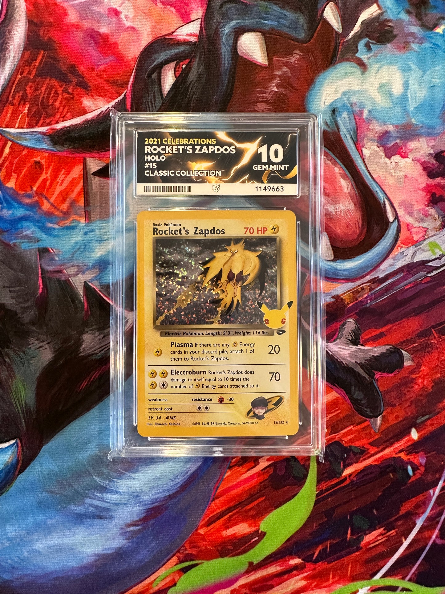 ACE 10 Rocket's Zapdos - Celebrations: Classic Collection (CCC)
