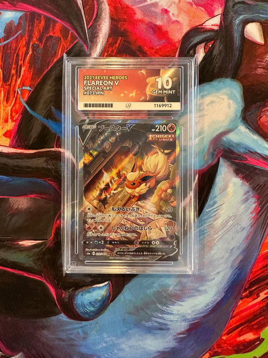 ACE 10 Flareon V - 073/069 - S6a: Eevee Heroes (S6a)