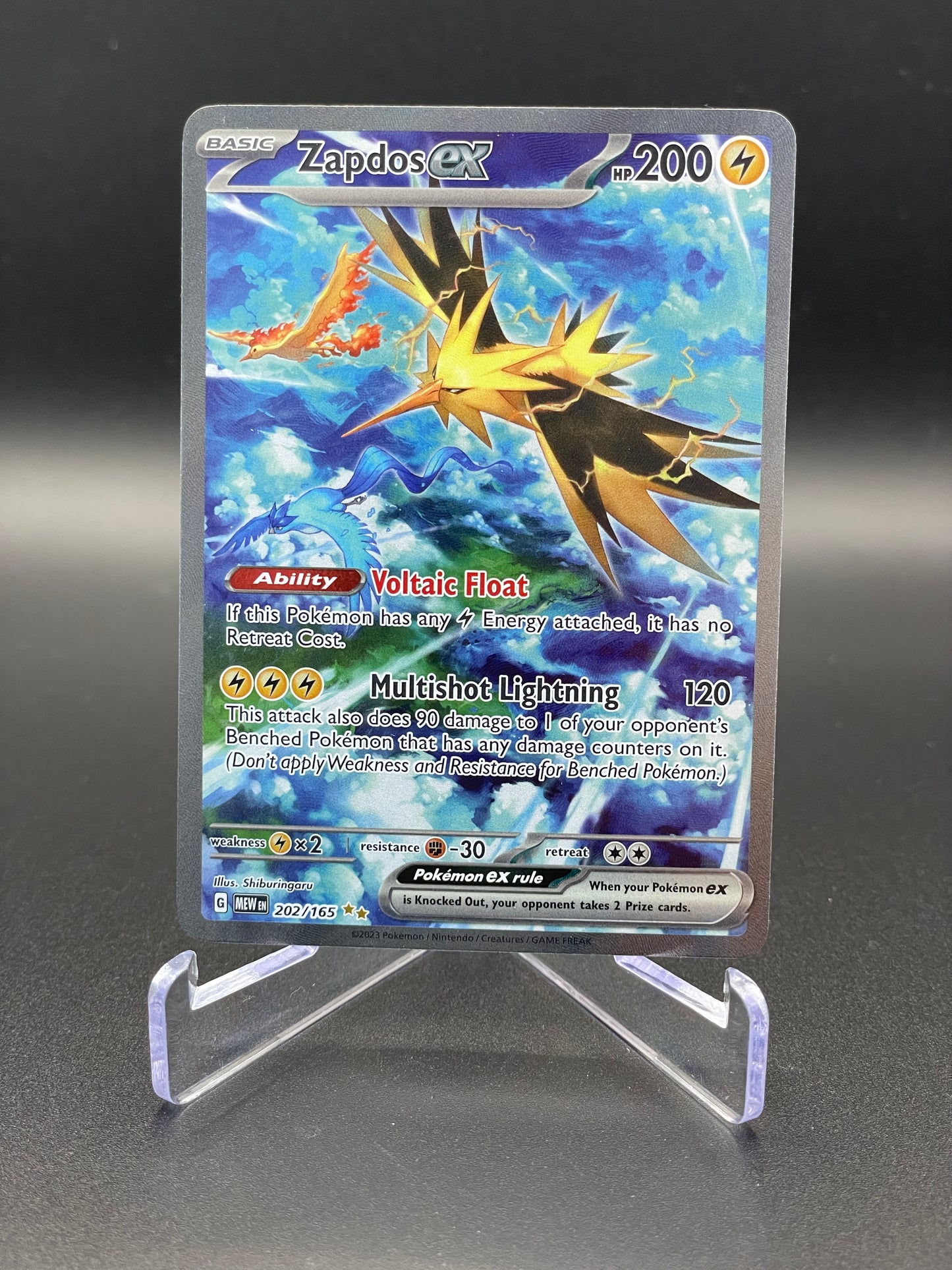 Zapdos ex - 202/165 - SV: Scarlet & Violet 151 (MEW)