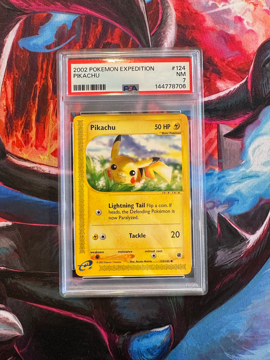 PSA 7 Pikachu - Expedition (EX) - 124/165