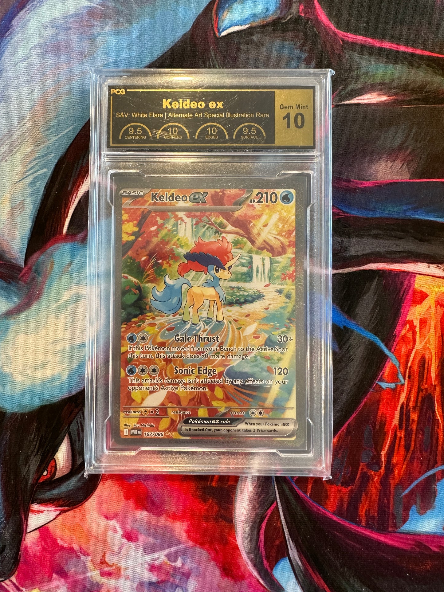 PCG 10 Keldeo ex - 167/086 - SV: White Flare (WHT)