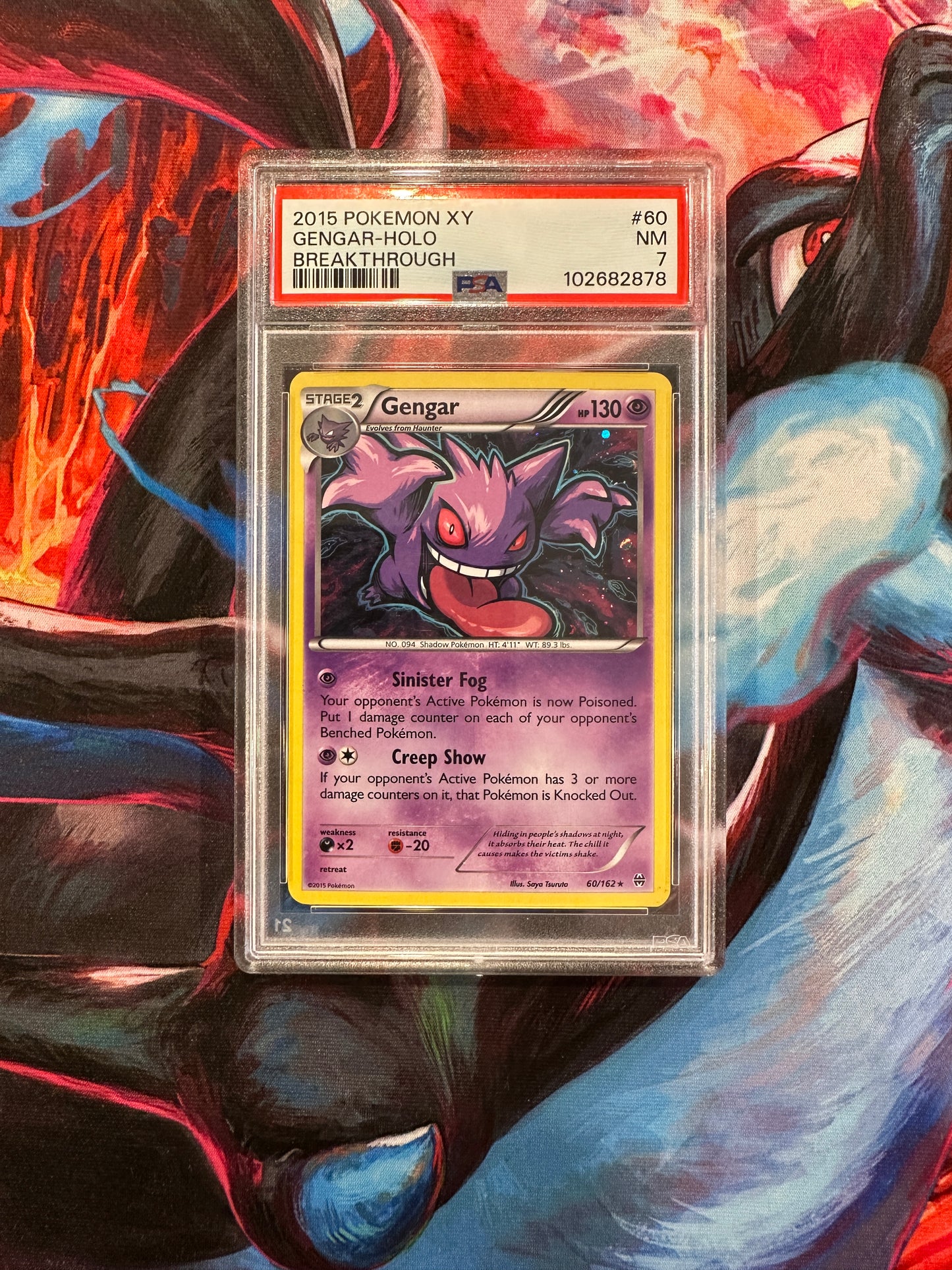 PSA 7 Gengar - 60/162 (XY BREAKthrough) Holofoil