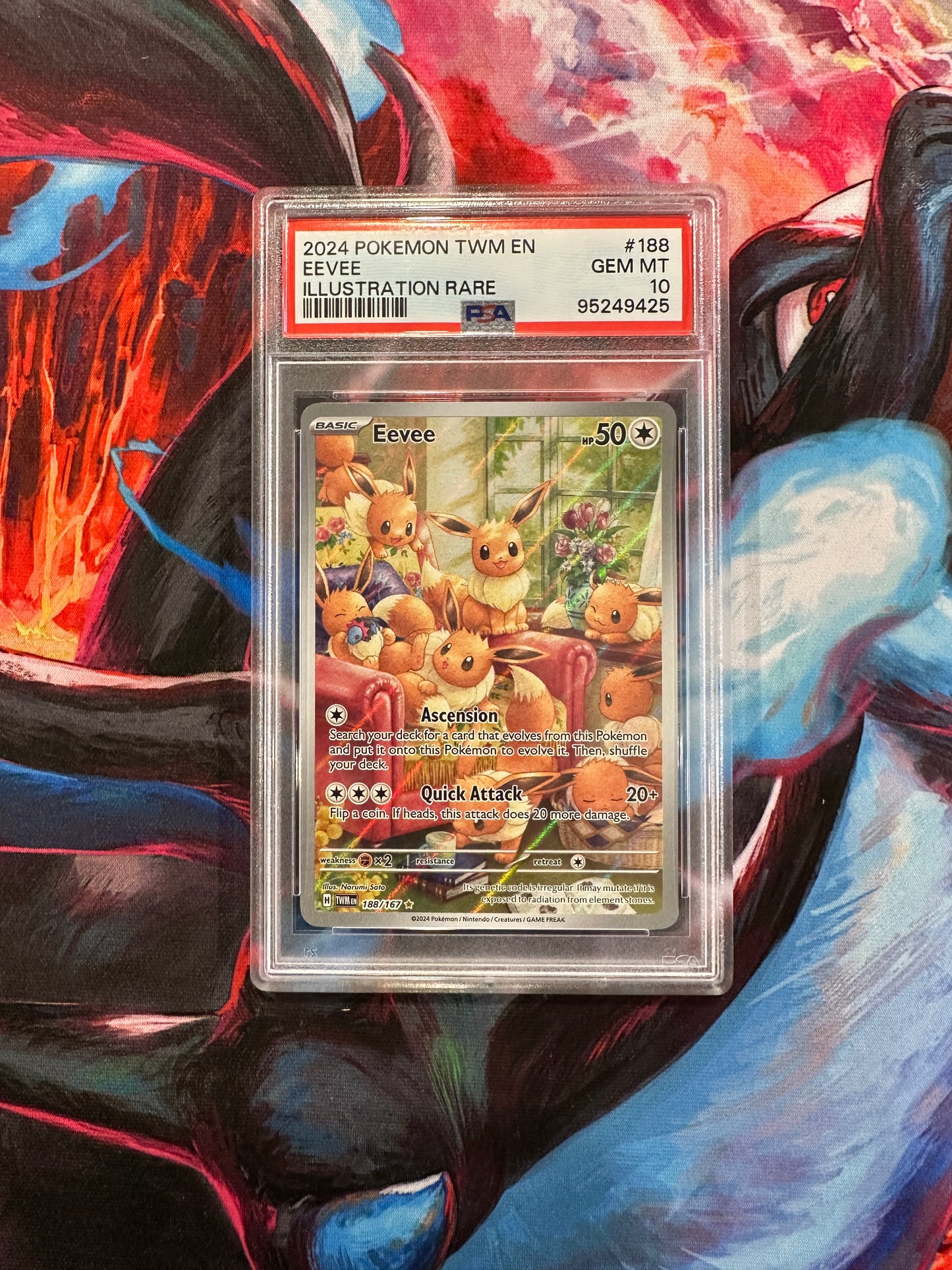 PSA 10 Eevee - 188/167 - SV06: Twilight Masquerade (TWM)