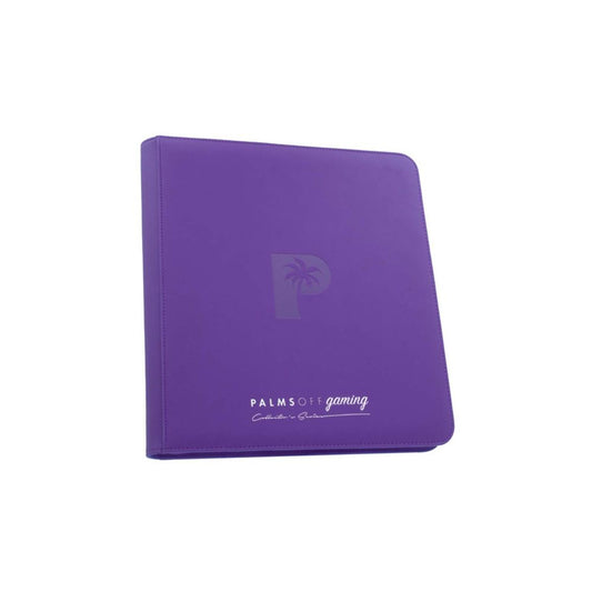Palms Off Collector’s Series 12 Pocket Zip Binder purple