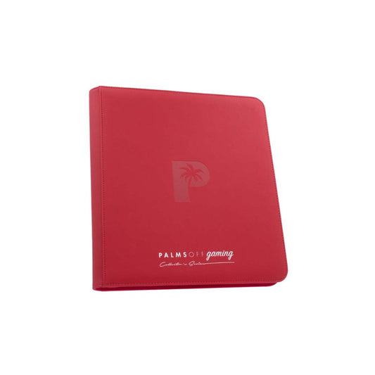 Palms Off Collector’s Series 12 Pocket Zip Binder red